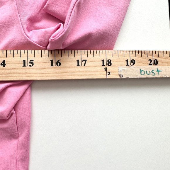 J.Crew Bodysuit Womens Medium Pink Ruffle Long Sleeve V Neck Barbiecore New - Picture 8 of 13